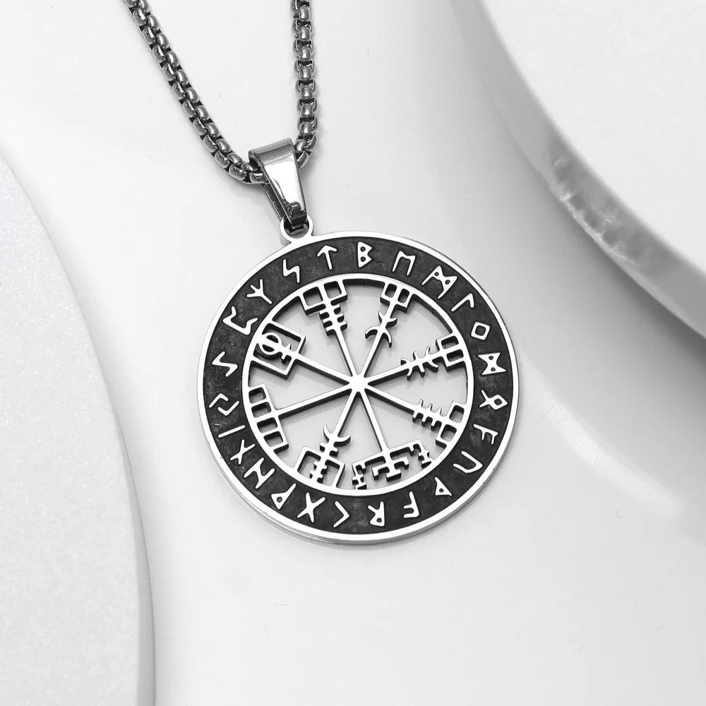 Naszyjnik Kompas Vegvisir Wisiorek Wiking