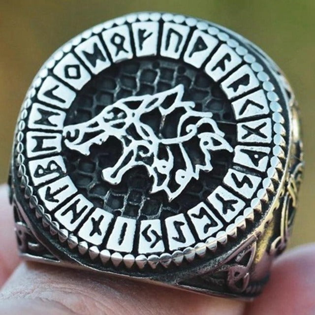 Pierścień Wikingów Wilk Fenrir