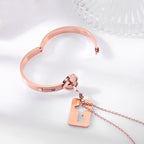Biżuteria Duo dla pary różowe złoto
