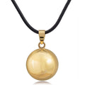 Bola ciążowa naszyjnik dla kobiet w ciąży z złotym wisiorkiem