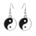 Kolczyk Yin Yang srebrny