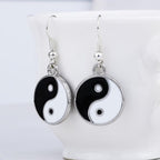 Kolczyk Yin Yang srebrny