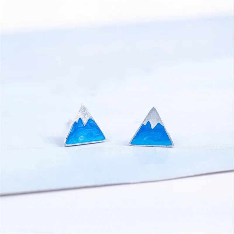 Kolczyki sztyfty w kształcie trójkąta Iceberg