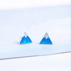 Kolczyki sztyfty w kształcie trójkąta Iceberg