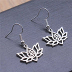 Kolczyki Kwiat Lotosu Buddyzm