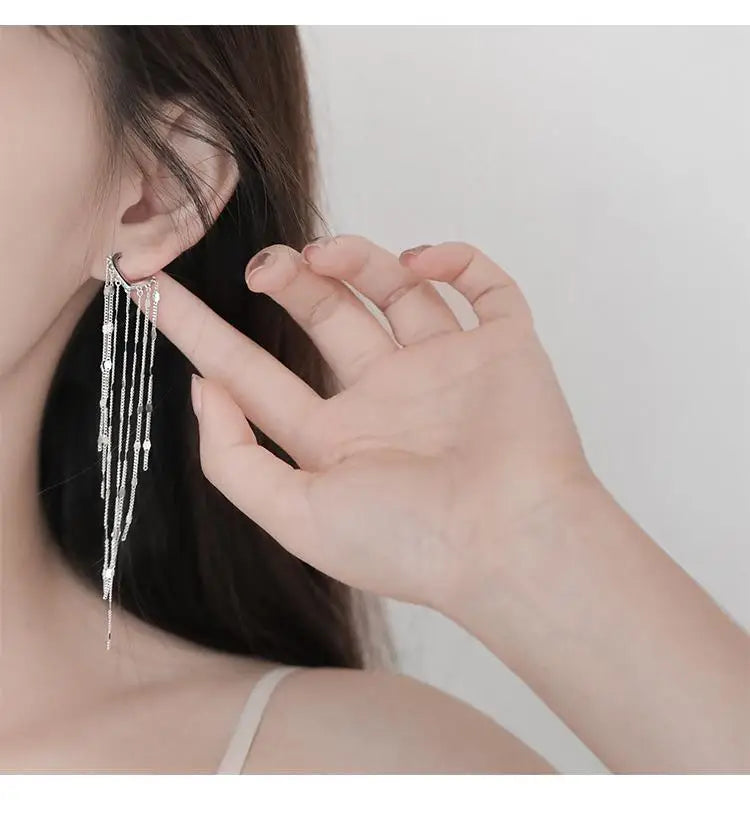 Długie kolczyki girlandy