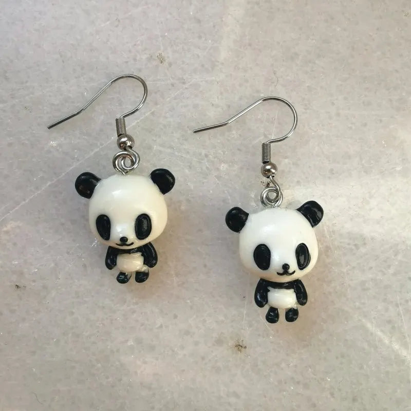 Kolczyki Panda