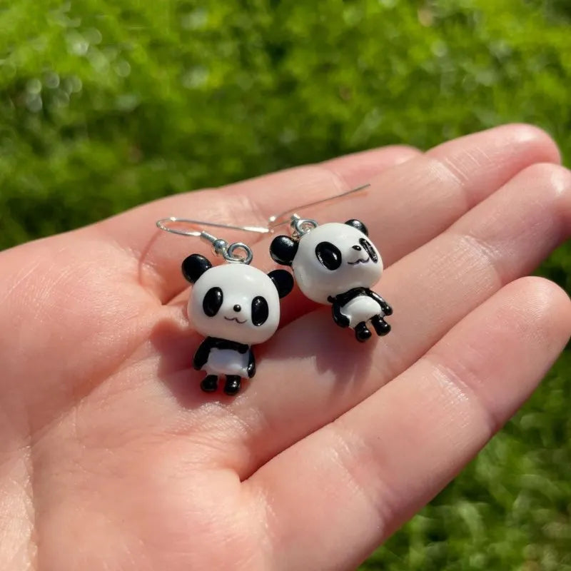 Kolczyki Panda