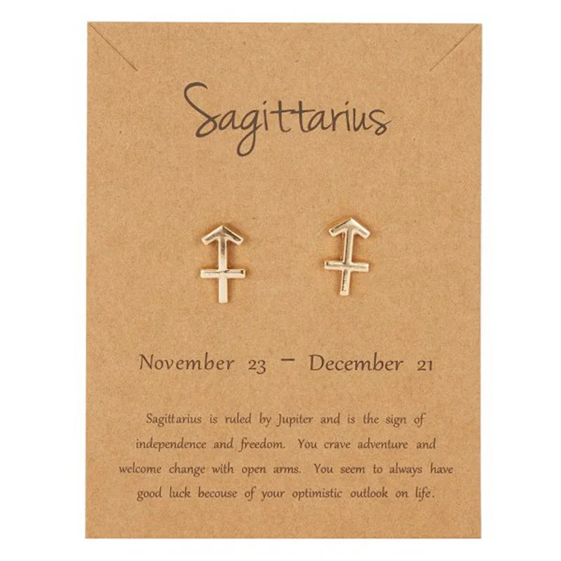 Kolczyki Znak Zodiaku 12 Konstelacji Strzelec