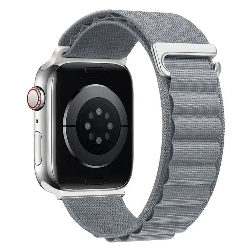 Bransoletka Apple Watch z zapięciem sportowym szara