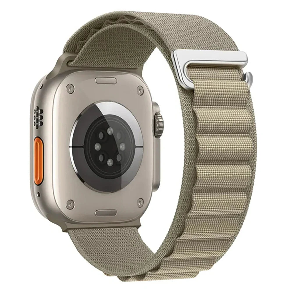 Bransoletka Apple Watch z zapięciem sportowym oliwkowo-zielona