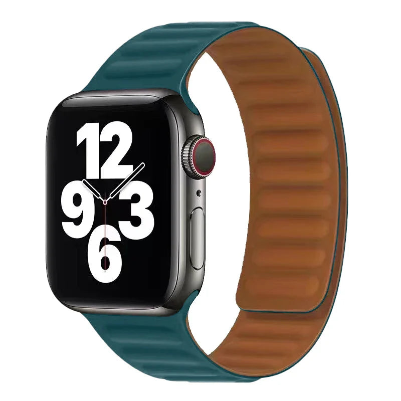 Bransoletka Apple Watch z magnetycznym zapięciem zielona