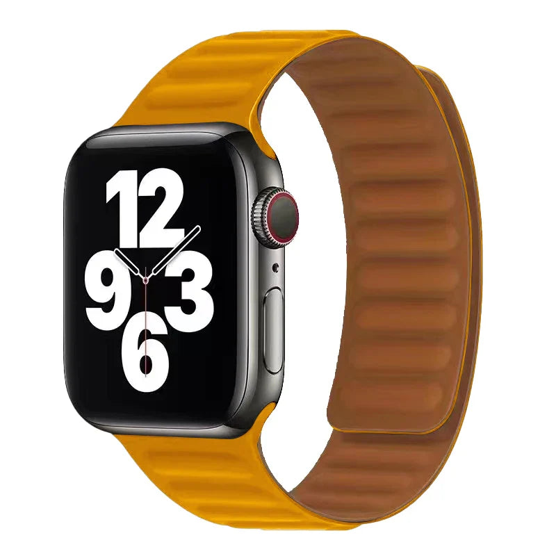 Bransoletka Apple Watch z magnetycznym zapięciem pomarańczowa