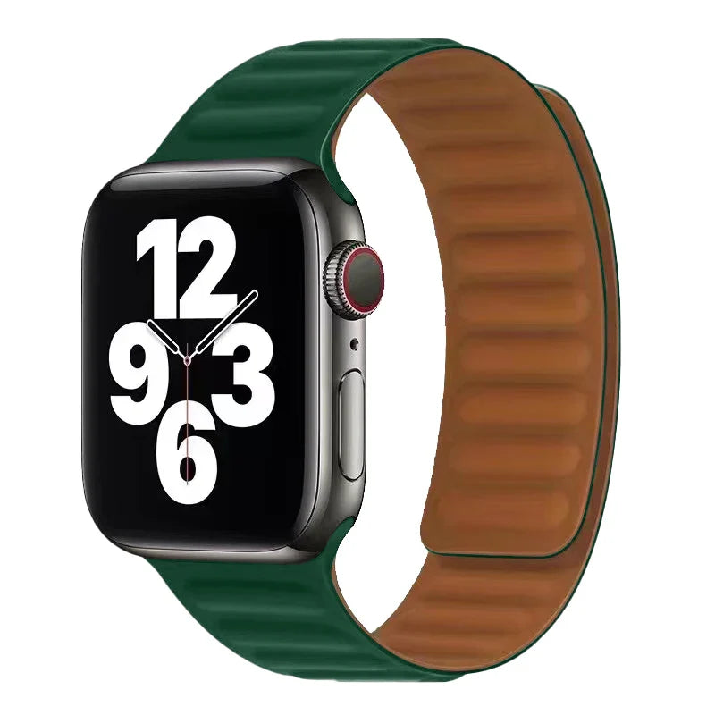 Bransoletka Apple Watch z magnetycznym zapięciem zielona