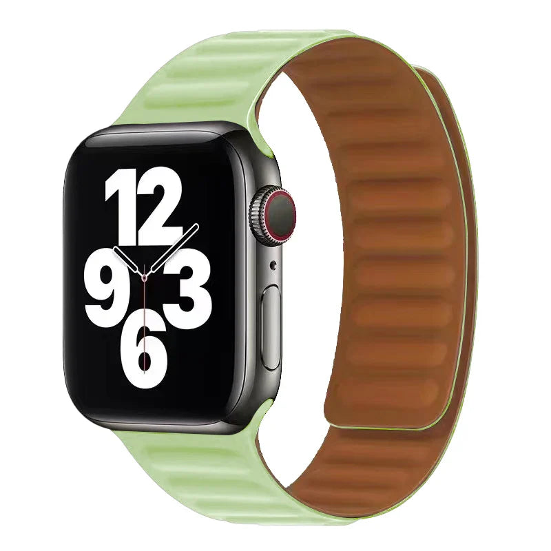Bransoletka Apple Watch z magnetycznym zapięciem zielona jabłkowa