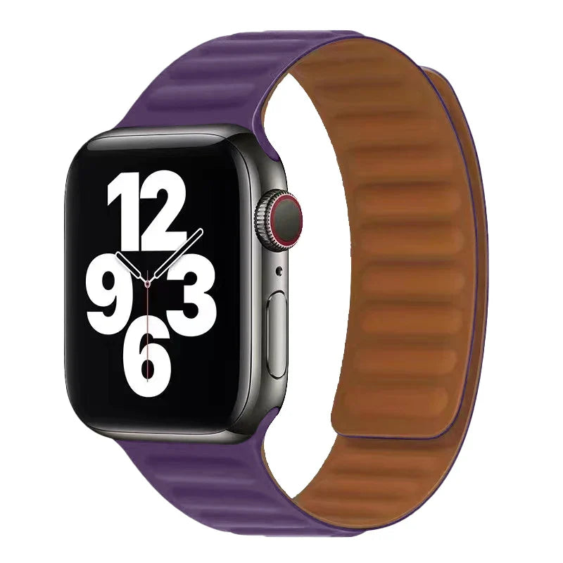 Bransoletka Apple Watch z magnetycznym zapięciem fioletowa