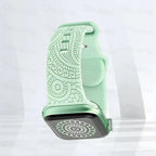 Bransoletka Apple Watch z zielonymi wzorami