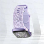 Bransoletka Apple Watch z fioletowymi wzorami