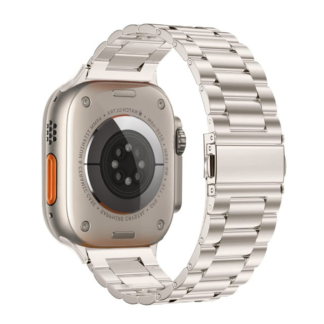 Bransoletka Apple Watch ze stali nierdzewnej w kolorze srebrnym