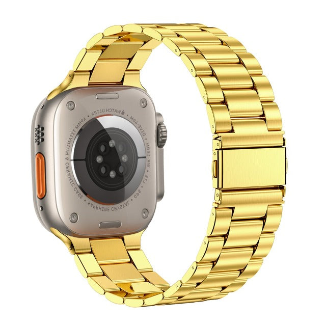 Bransoletka Apple Watch ze stali nierdzewnej w kolorze złotym