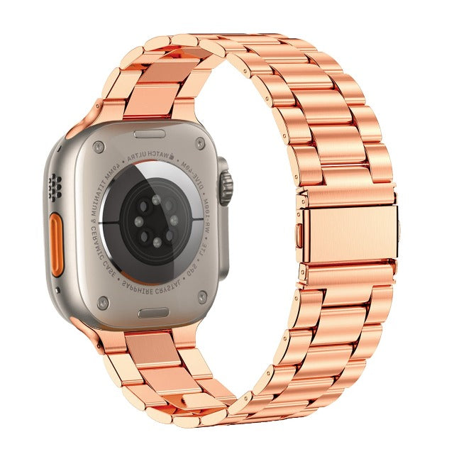 Bransoletka Apple Watch ze stali nierdzewnej w kolorze różowym