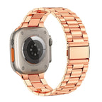 Bransoletka Apple Watch ze stali nierdzewnej w kolorze różowym