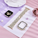 Bransoletka Apple Watch z kopertą Diamenty złoto