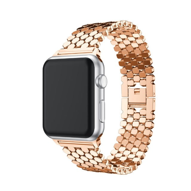 Luksusowa różowo-złota bransoletka Apple Watch