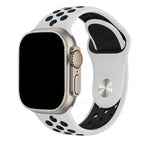Bransoletka sportowa Apple Watch biała i czarna