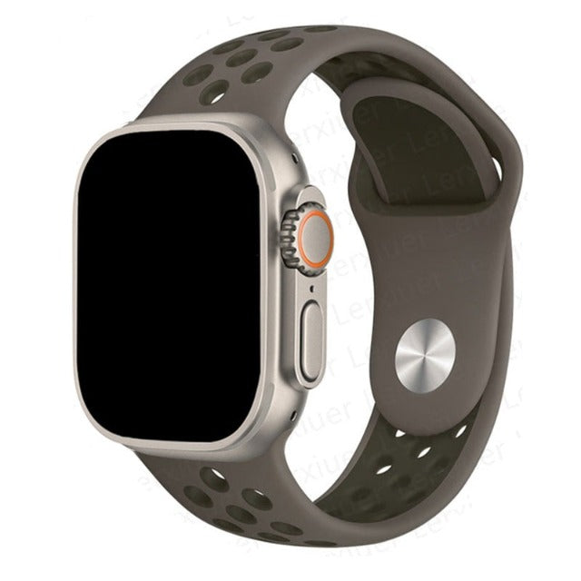 Bransoletka sportowa Apple Watch zielona wojskowa