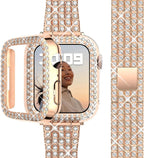 Bransoletka Apple Watch Diament dla Kobiet różowe złoto