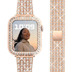 Bransoletka Apple Watch Diament dla Kobiet różowe złoto