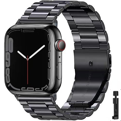 Bransoletka Apple Watch ze stali ultra odpornej czarna + narzędzie