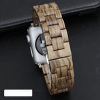 Bransoletka Apple Watch z drewna w jasnobrązowym