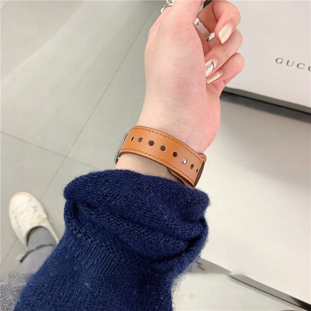 Bransoletka Apple Watch ze skóry