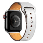 Bransoletka Apple Watch ze skóry biała