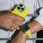 Bransoletka Apple Watch z chirurgicznego silikonu żółta