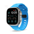 Bransoletka Apple Watch z chirurgicznego silikonu błękitna