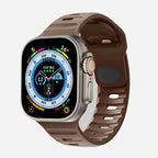 Bransoletka Apple Watch z chirurgicznego silikonu brązowa