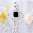 Bransoletka Apple Watch damska w kwiatowy wzór