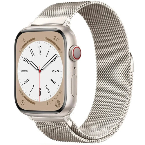 Magnetyczna bransoleta Apple Watch ze stali beżowa
