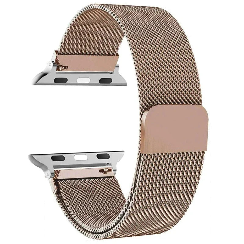 Magnetyczna bransoleta Apple Watch ze stali różowe złoto