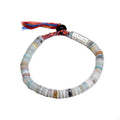 Bransoletka buddyjska tybetańska z koralików amazonitu