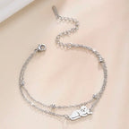 Bransoletka Kot Srebro i Złoto srebro