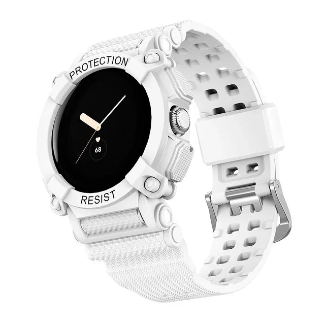 Solidna ochrona bransoletki do smartwatcha Google Pixel Watch 1 & 2 biały