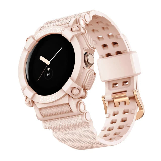 Solidna ochrona bransoletki do smartwatcha Google Pixel Watch 1 & 2 różowy