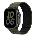 Magnetyczny pasek zamienny do Apple Watch zielono-czarny