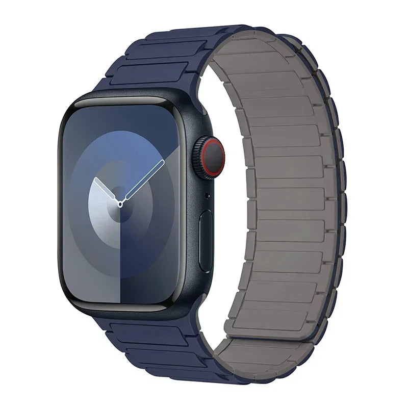 Magnetyczny pasek zastępczy do Apple Watch niebiesko-szary