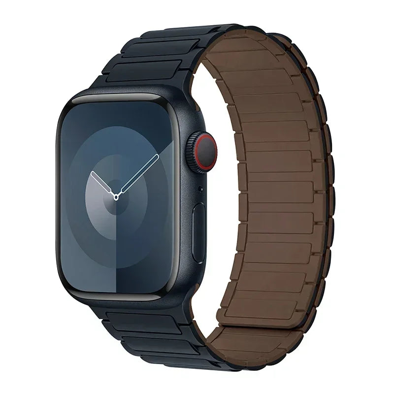 Magnetyczny pasek zastępczy do Apple Watch zielono-brązowy