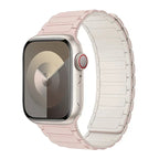 Magnetyczny pasek zastępczy do Apple Watch różowo-biały